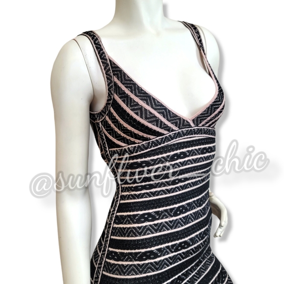 Herve Leger/Max Azria Lace Textured Bandage Dress - Picture 7 of 16